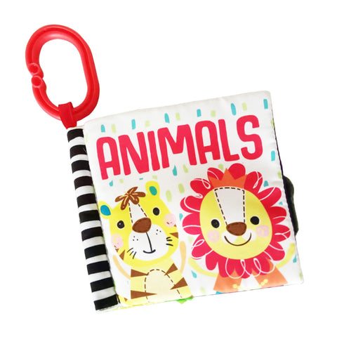 Moon - Soft Education Book With Detachable Clip - Animals