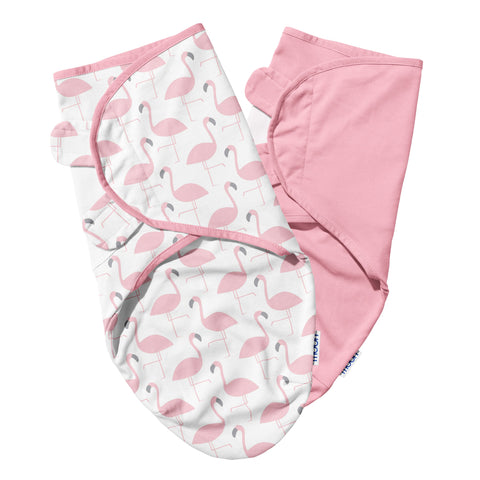 Moon Organic Swaddle (Flamingo Peach)