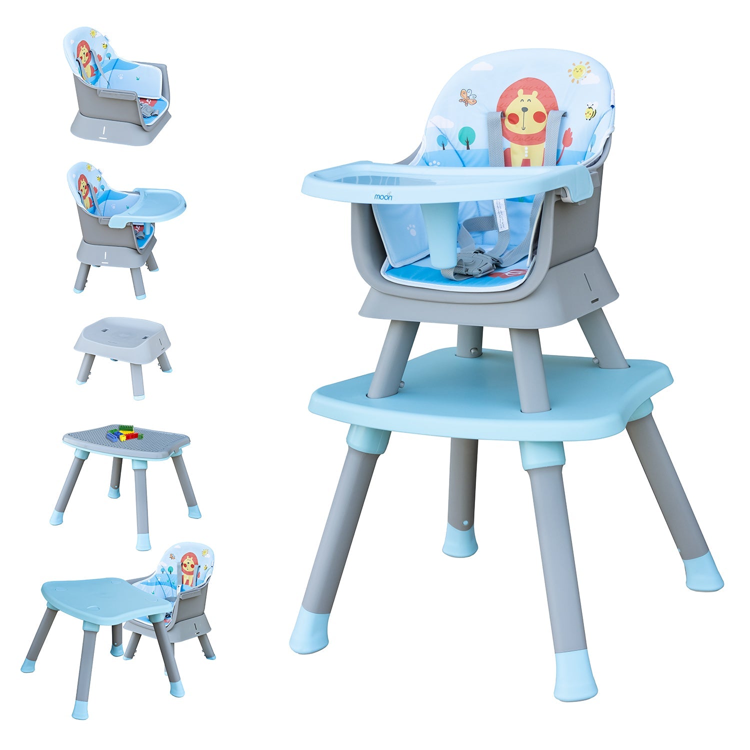 Moon - High Chair (Blue) | High Chairs Moon - High Chair (Blue) | High Chairs