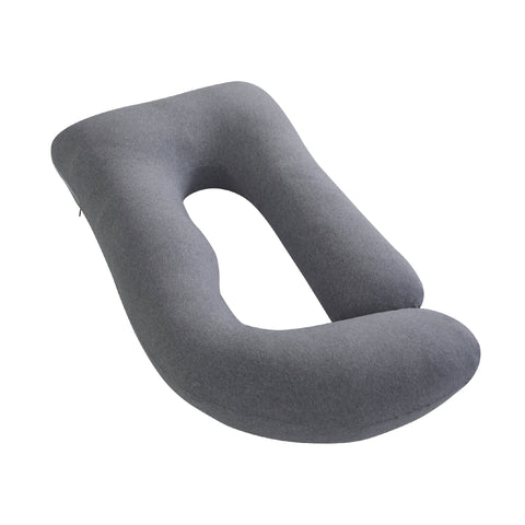 Moon Organic U Shaped Contour Maternity Pillow (Grey)