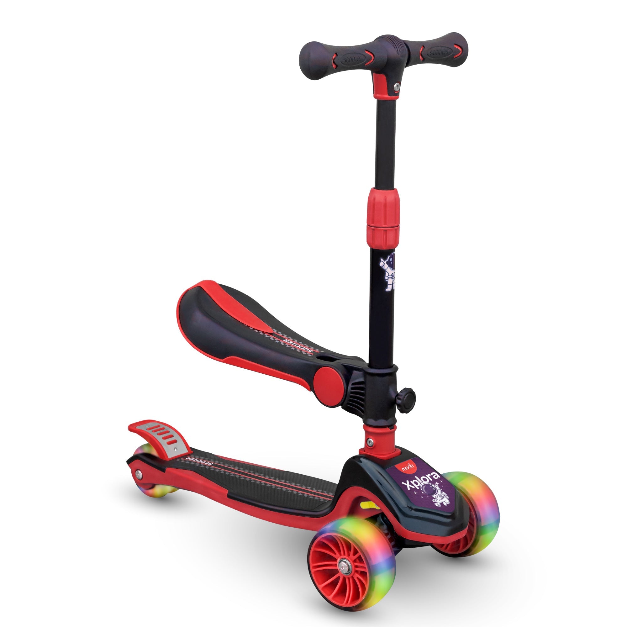 Moon - Xplora Baby Scooter With Seat (Red) | Ride-Ons Moon - Xplora Baby Scooter With Seat (Red) | Ride-Ons