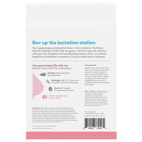 Frida Mom - Breast Mask For Lactation - 2 Sheet Masks