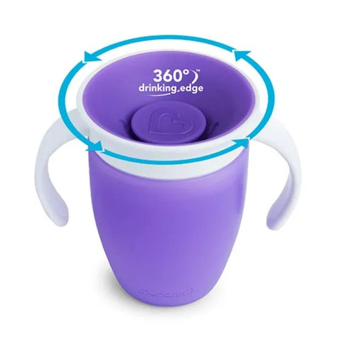 Munchkin - Munchkin 7Oz Miracle 360 Trainer Cup 1Pk (Purple)