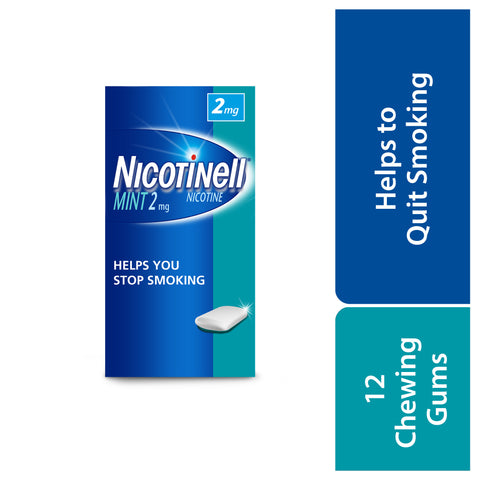 نيكوتينيل - علكة نعناع - 2 مغ - 12 قرص