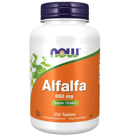 Now Alfalfa 650 Mg 250 Tablets