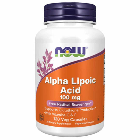 Now Alpha Lipoic Acid 100 Mg 120 Veg Capsules