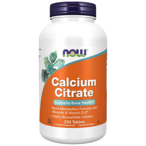 Now Calcium Citrate 250 Tablets