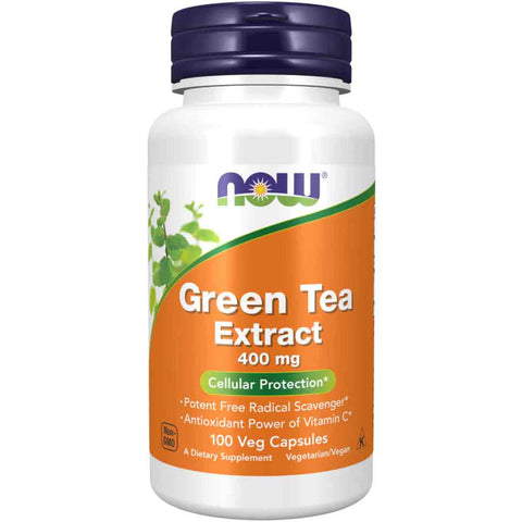 Now Green Tea Extract 400Mg 100 Veg Capsules