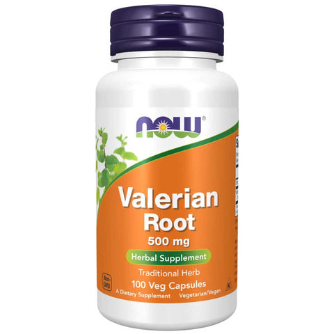Now Valerian Root 500 Mg 100 Veg Capsules