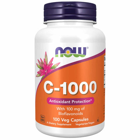 Now Vitamin C-1000 With 100 Mg Bioflavonoids 100 Veg Capsules
