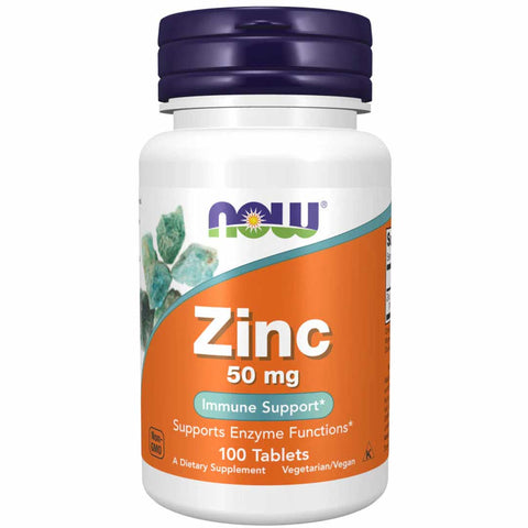Now Zinc 50 Mg 100 Tablets