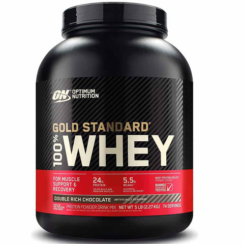 Optimum Nutrition 100% Whey Gold Standard 5Lb Double Rich Chocolate