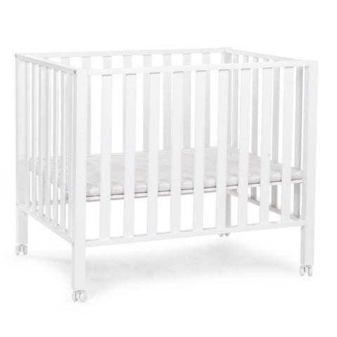 Childhome Playpen Beech 94 With Wheels 75X95 Cm (White)