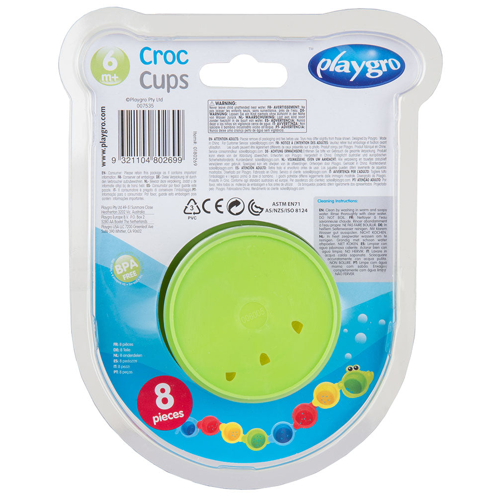 Playgro - Croc Cups | Construct & Play Playgro - Croc Cups | Construct & Play