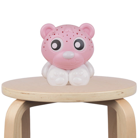 Playgro - Goodnight Bear Night Light And Projector (Pink And White)