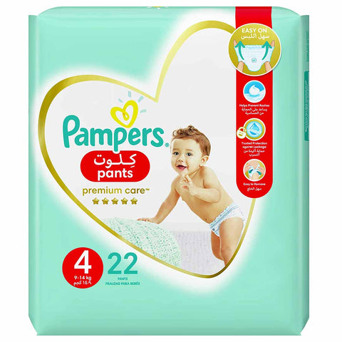 Pampers Premium Care Pants S4 Baby Diaper 22 PC - Kulud Pharmacy