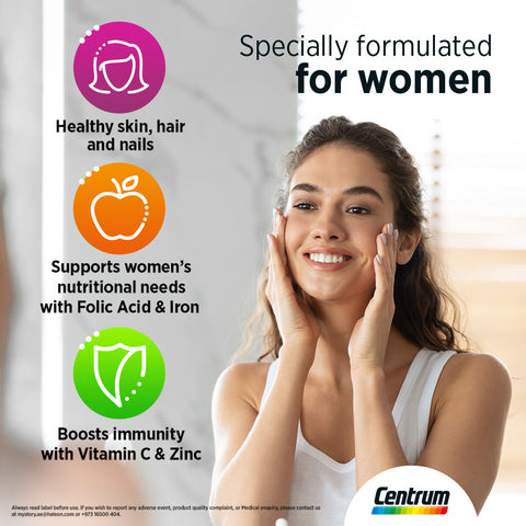 Buy Centrum Women Multivitamin Tablet 60 PC Online - Kulud Pharmacy