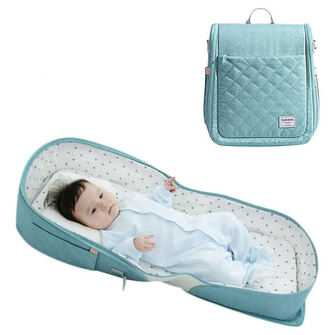 Sunveno - Portable Baby Bed & Bag (Sea Green)