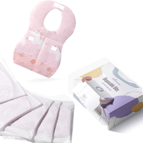 Sunveno Disposable Baby Bibs 20 Pcs (Pink)