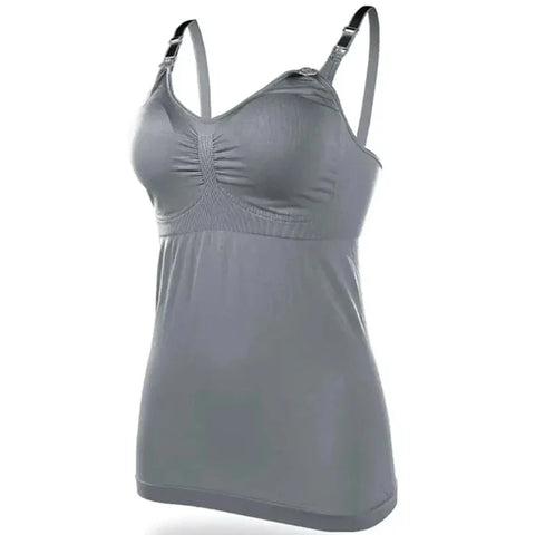 Sunveno Maternity Nursing Tank Top L (Grey)