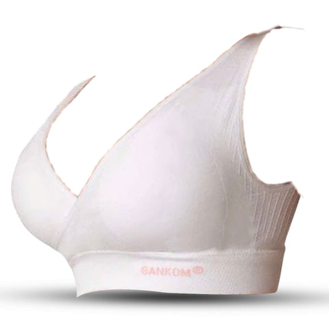 Buy Sankom Patent Classic Bra For Back Support White Medium/Large Support 1 PC Online - Kulud Pharmacy