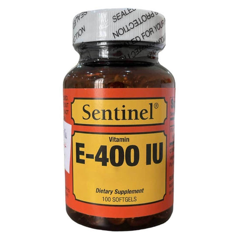 Sentinel Vitamin E Soft Gelattin Capsule 400 I.U 100 PC