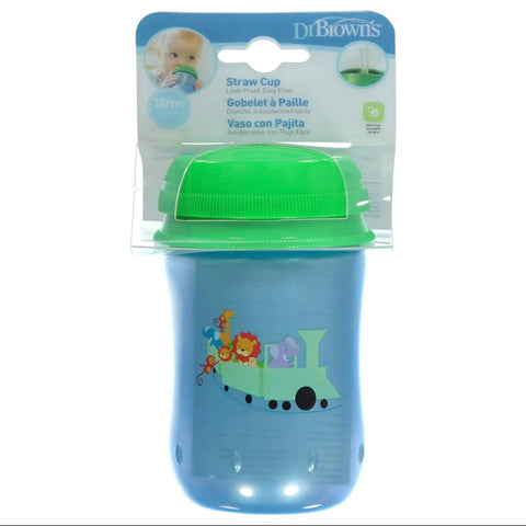 Straw Cup 12 Oz / 355 Ml-Blue & Green Top