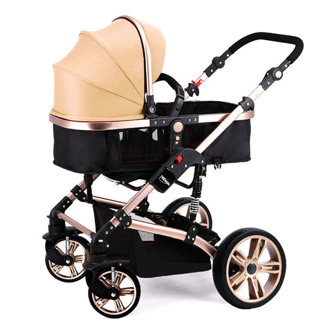 Teknum 3 In 1 Pram Stroller (Khaki)