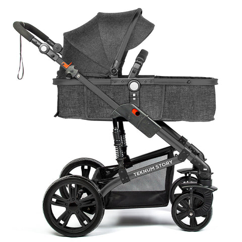 Teknum 3 In 1 Pram Stroller (Space Grey)