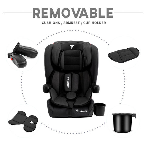 Teknum - Pack And Go Foldable Car Seat (Black)