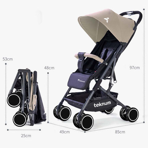 Teknum - Yoga Lite Stroller (Ivory)