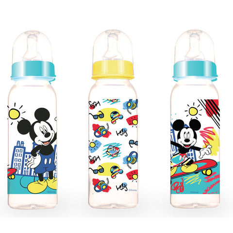 Mickey 11Oz Baby Feeding Bottle 3Pk