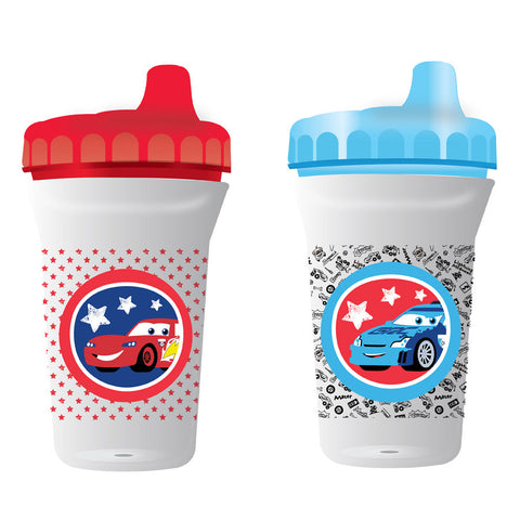 Disney - Bpa Free Baby Sippy Cup, 12 Months+, 300Ml, Pack Of 2 - Cars - Mix