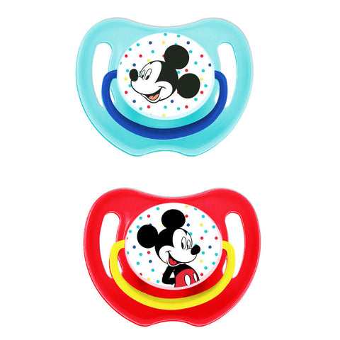 Disney Pack Of Baby Soother, Pacifier Fun Style Mickey Mouse