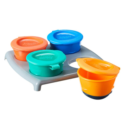 Tommee Tippee Pop Ups Freezer Pots & Tray X 4