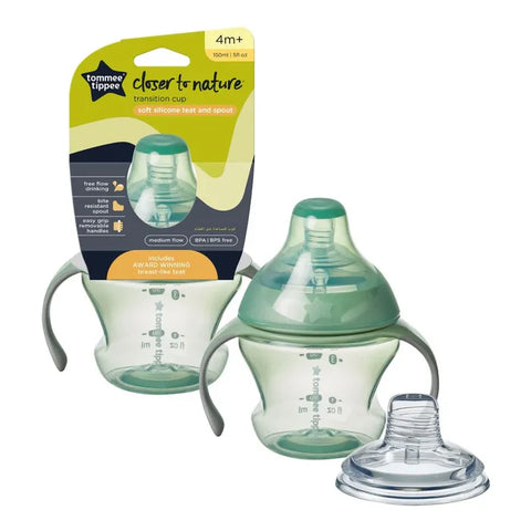 Tommee Tippee Closer To Nature Bottle To Cup Transition (Green)