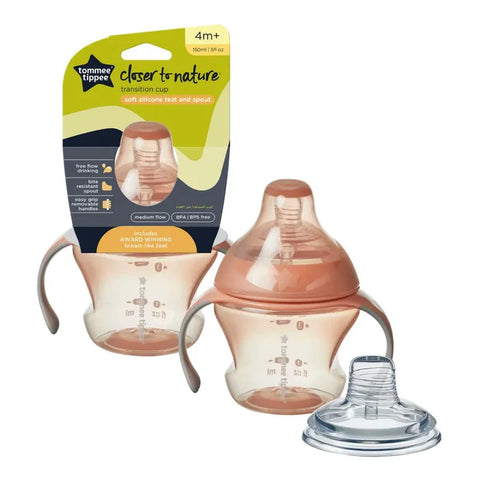 Tommee Tippee Closer To Nature Bottle To Cup Transition (Orange)