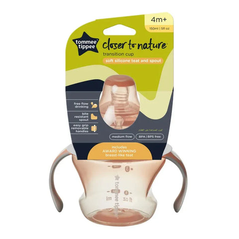 Tommee Tippee Closer To Nature Bottle To Cup Transition (Orange)