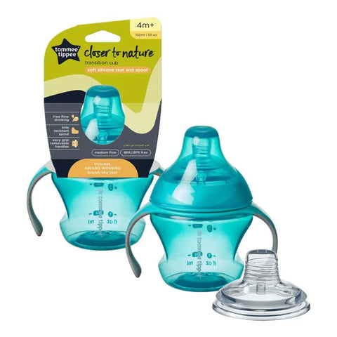 Tommee Tippee Closer To Nature Bottle To Cup Transition (Blue)