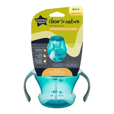 Tommee Tippee Closer To Nature Bottle To Cup Transition (Blue)