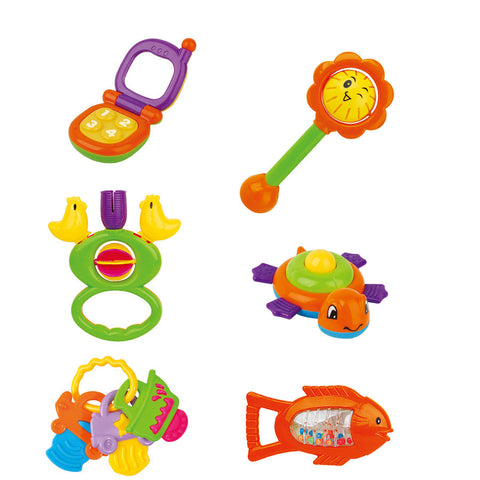 Tanny Toys Baby Rattle- Six Sets