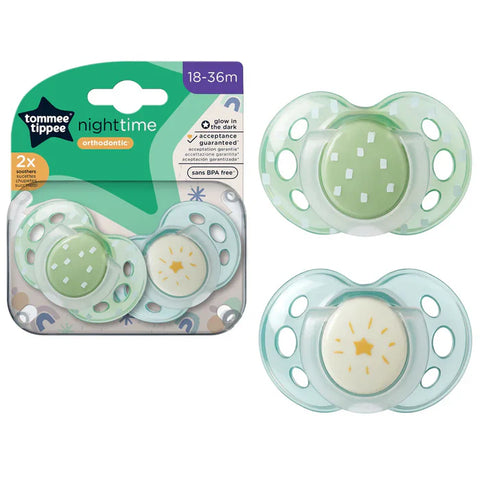 Tommee Tippee Night Time Soother, Boy, 18-36M