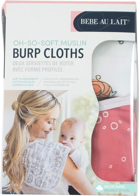 Bebe Au Lait Mermaid + Bubbles Oh So Soft Muslin Burp Cloths