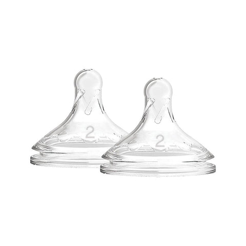 Level 2 W-N Silicone Options+ Nipple, 2-Pack