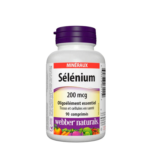 Webber Naturals Selenium Tablet 200 Mcg 90 Tab | Selenium Webber Naturals Selenium Tablet 200 Mcg 90 Tab | Selenium