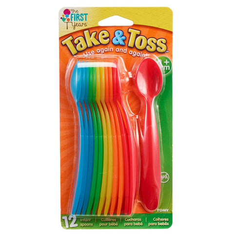 The First Years -Take & Toss Infant Spoons (Pack Of 12)