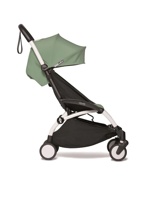 Babyzen YOYO 6+ Stroller - Black Frame with Color Pack 6+ (Peppermint)