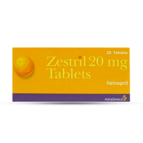 Buy Zestril Tablet 20 Mg 28 PC Online - Kulud Pharmacy