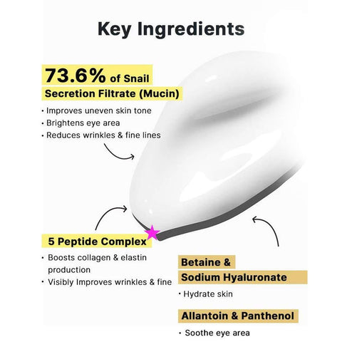 Cosrx كريم العيون المتقدم بببتيد الحلزون 25 مل