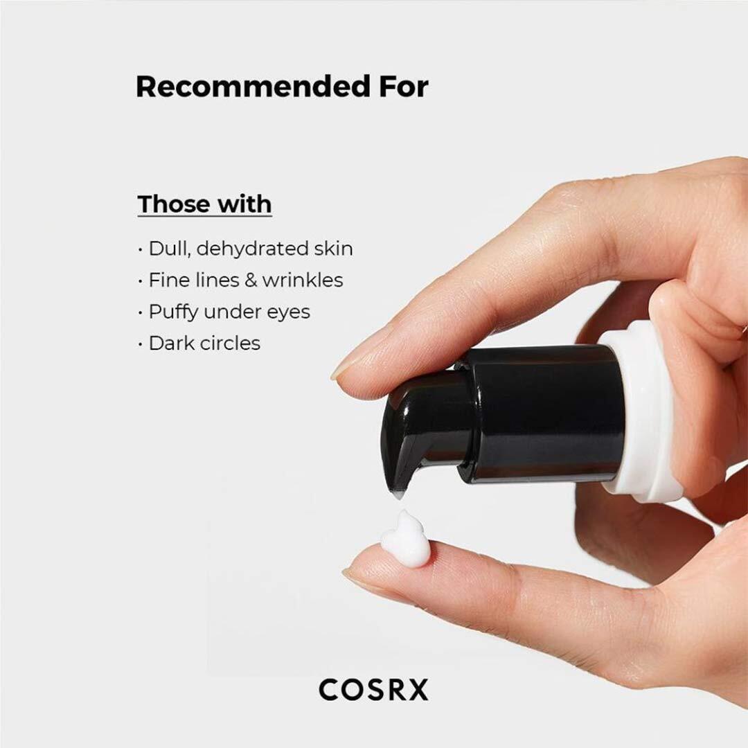 Cosrx كريم العيون المتقدم بببتيد الحلزون 25 مل | العناية بالعينين Cosrx كريم العيون المتقدم بببتيد الحلزون 25 مل | العناية بالعينين